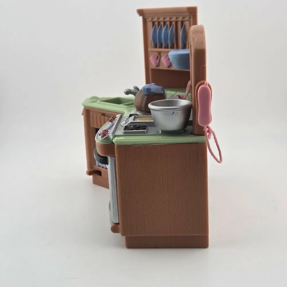 Fisher Price Fun Sounds Kitchen 2003 Toy Play Set Stove Sink Pretend (read)